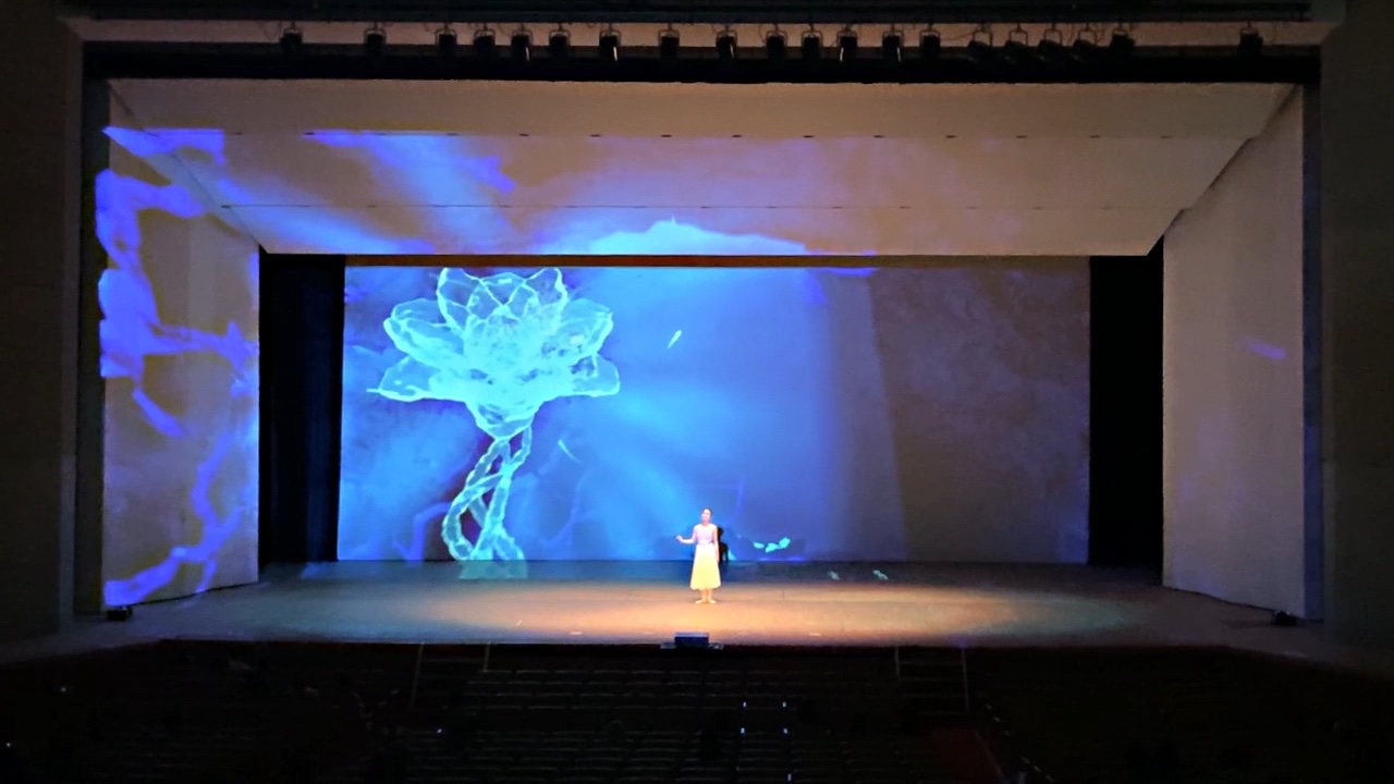 Pearls of silky soft white cotton, bubble up under vibrant lighting